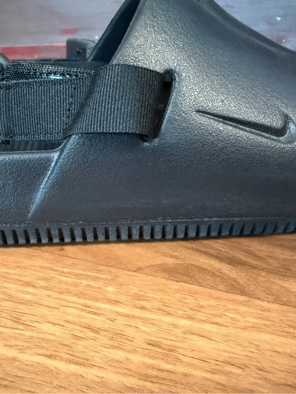 Nike Calm Mules black WOMANS 7 removable heel strap shoes clogs men’s 6 - Picture 3 of 8